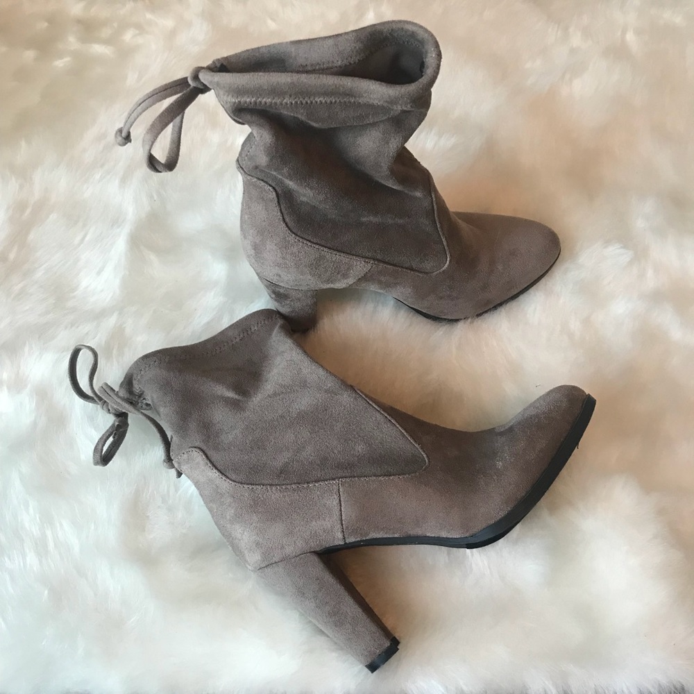 Taupe Sock Booties